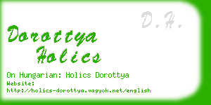 dorottya holics business card
